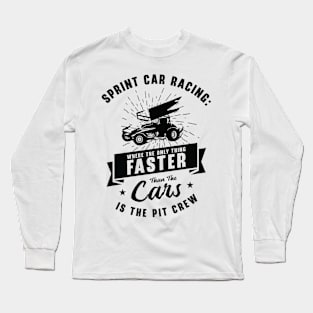 Sprint Car Dirt Track Racing Long Sleeve T-Shirt